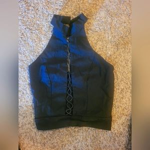 Xs Charlotte Russe Black Halter neck top